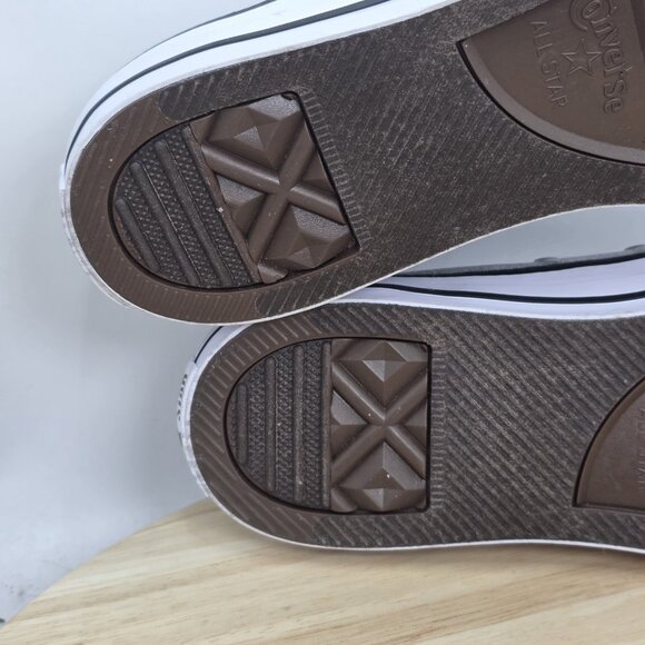 Converse 153180F Unisex CTAS Ox Sneaker M10US Black/White /Silver - Picture 9 of 11